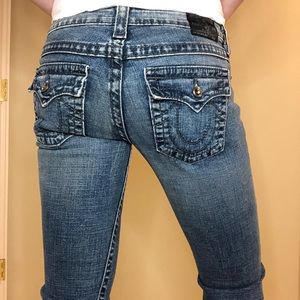 True Religion Crystal Embellished Distressed Jean